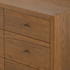 Cassie 9-Drawer Triple Dresser - Smoked Oak