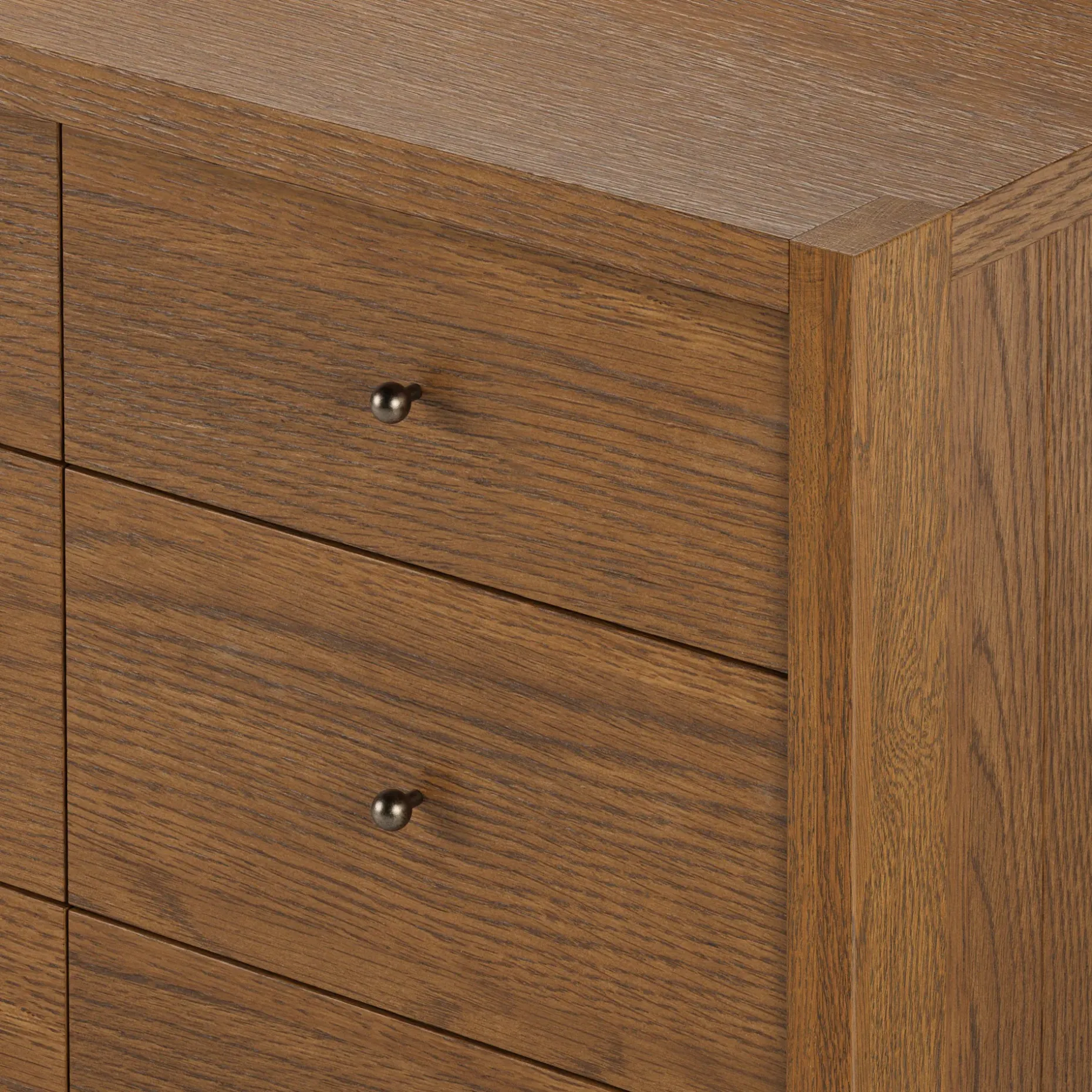 Cassie 9-Drawer Triple Dresser - Smoked Oak