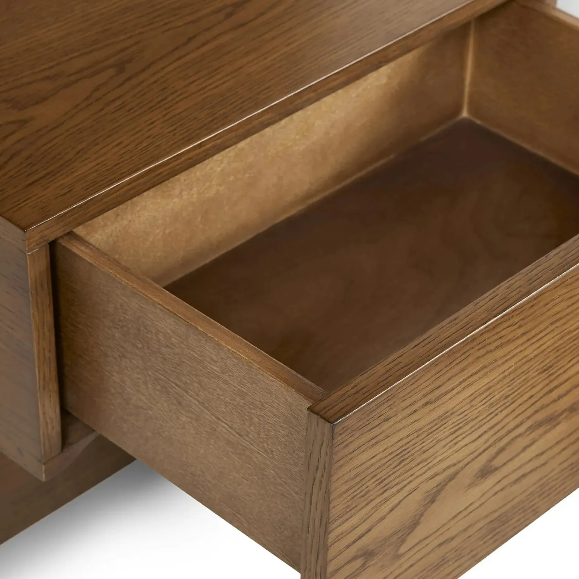 Cassie King Upholstered Bed with Nightstands - Smoked Oak and Taupe Chenille