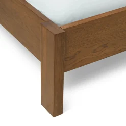 Cassie King Upholstered Bed with Nightstands - Smoked Oak and Taupe Chenille