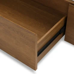 Cassie King Upholstered Storage Bed - Smoked Oak and Taupe Chenille