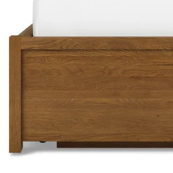 Cassie King Upholstered Storage Bed - Smoked Oak and Taupe Chenille