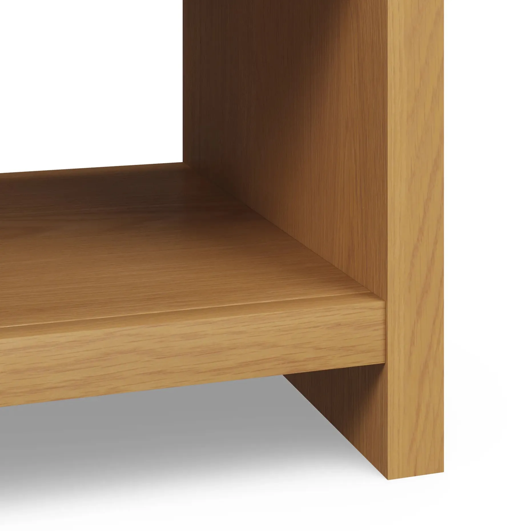 Cassie 56" Leather Bench - Natural Oak and Charme Tan
