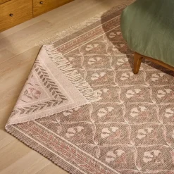 Cecile 8 x 10 Reversible Rug - Olive Green and Earthy Beige
