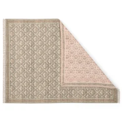 Cecile 9 x 12 Reversible Rug - Olive Green and Earthy Beige