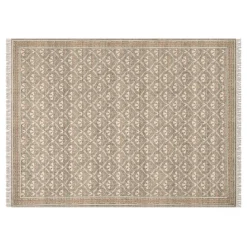 Cecile 9 x 12 Reversible Rug - Olive Green and Earthy Beige