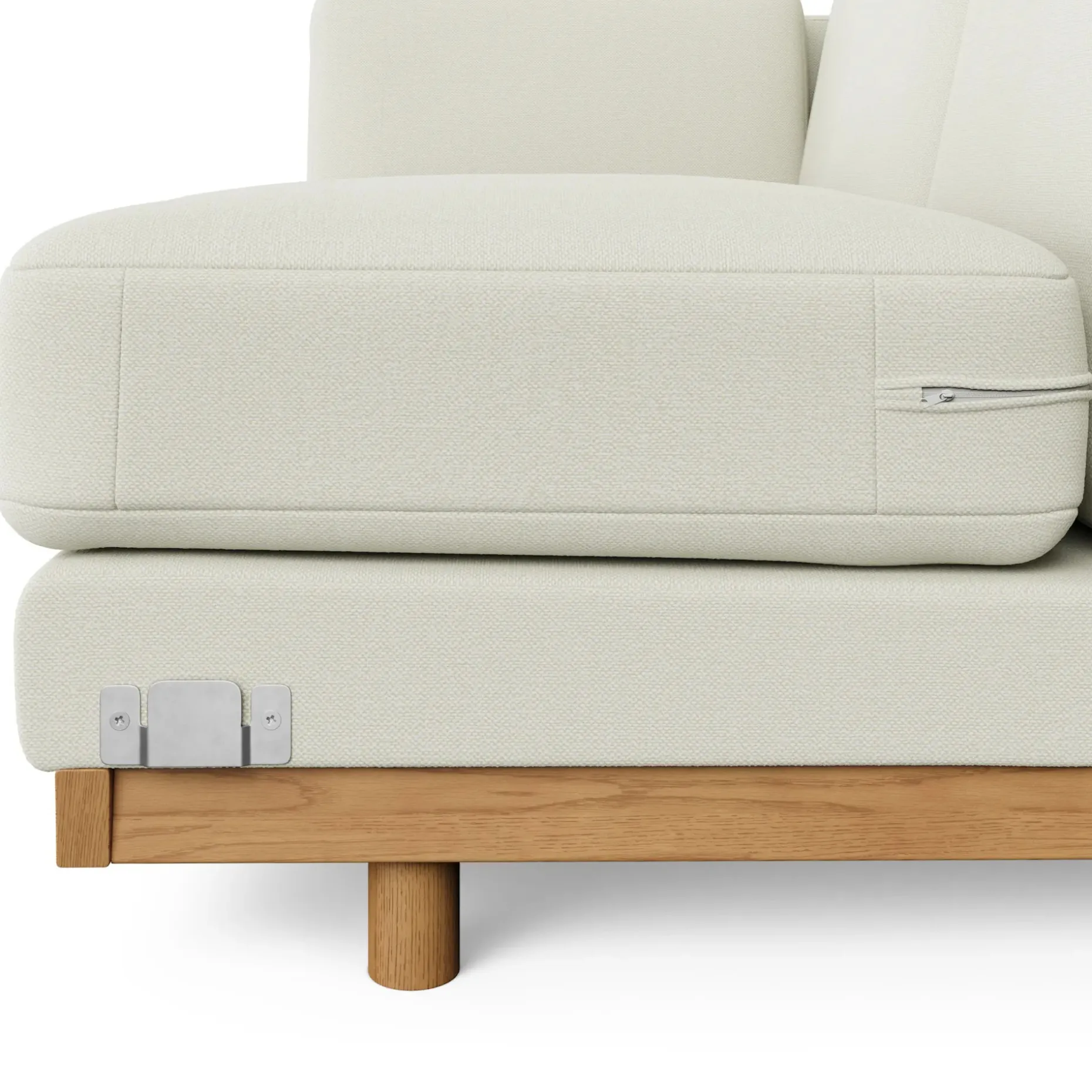 Ceni 88" Corner Sectional - Buckler Ivory