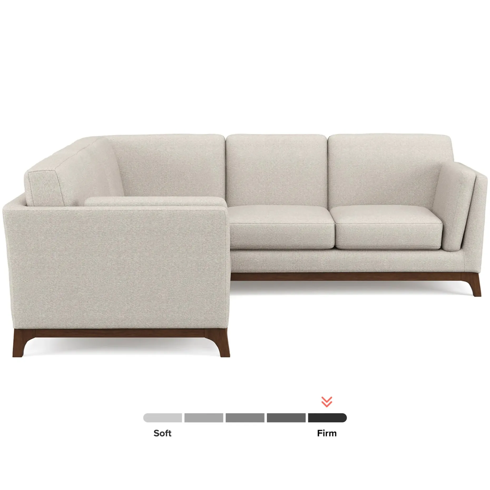 Ceni 88" Corner Sectional - Chalk Gray