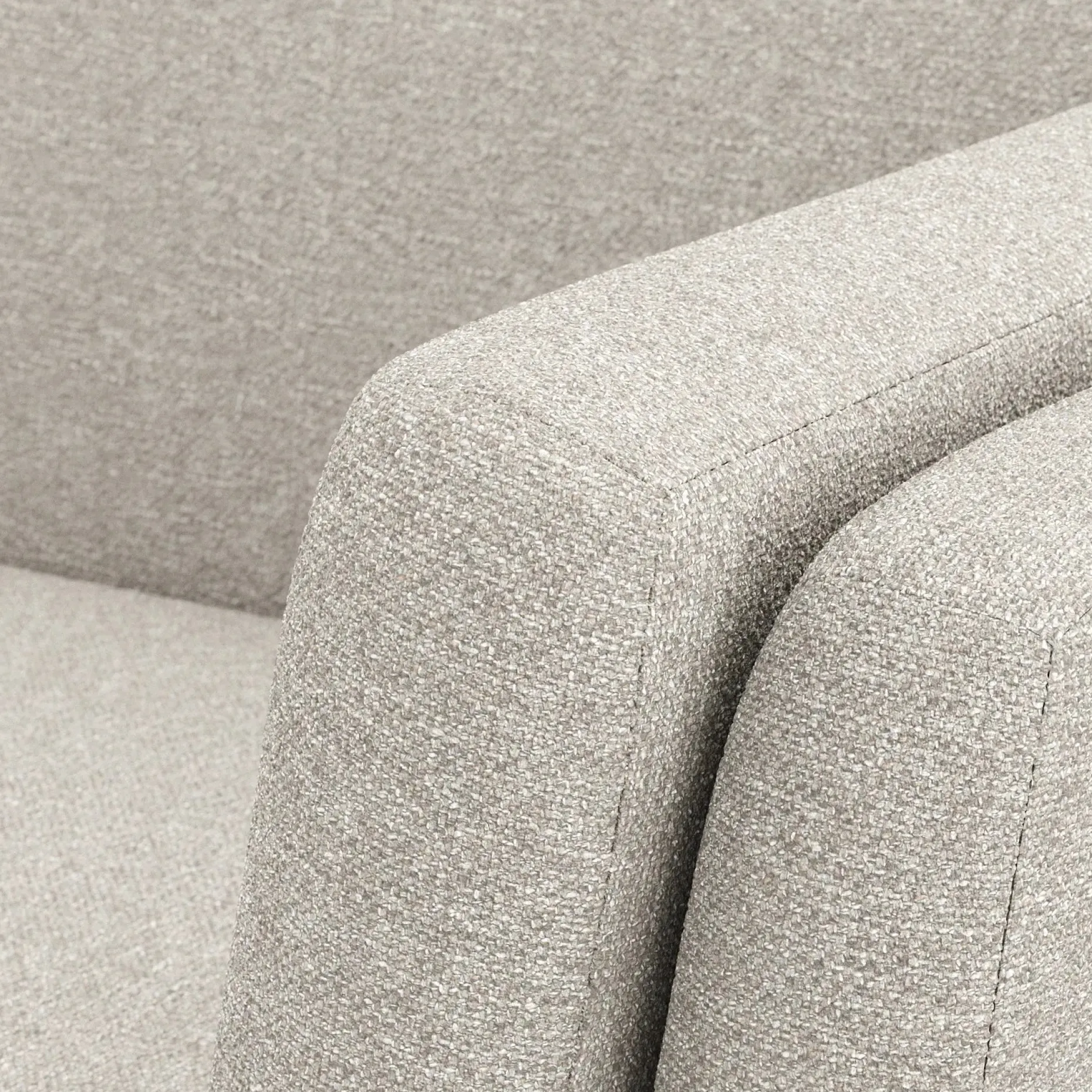 Ceni 88" Corner Sectional - Chalk Gray