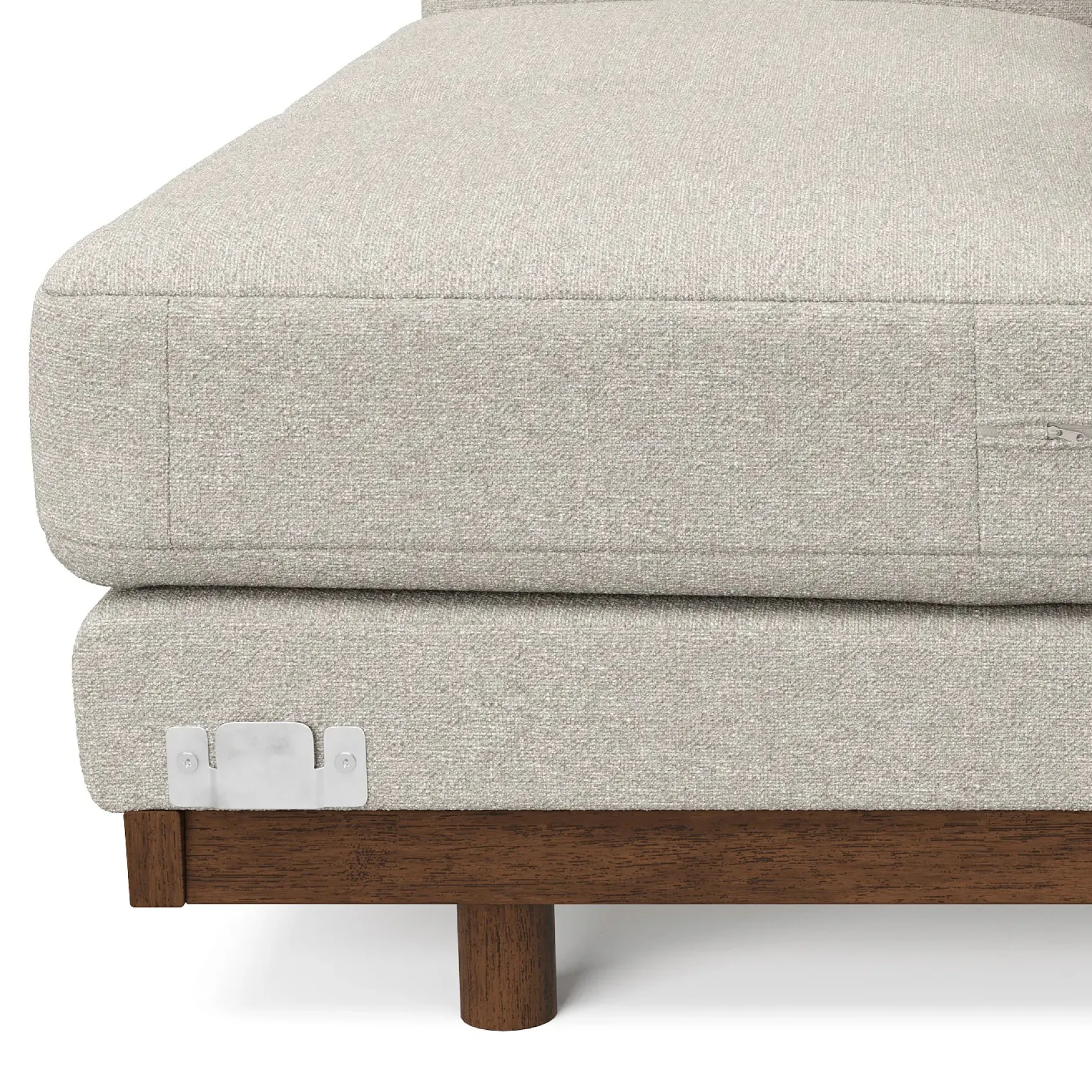 Ceni 88" Corner Sectional - Chalk Gray