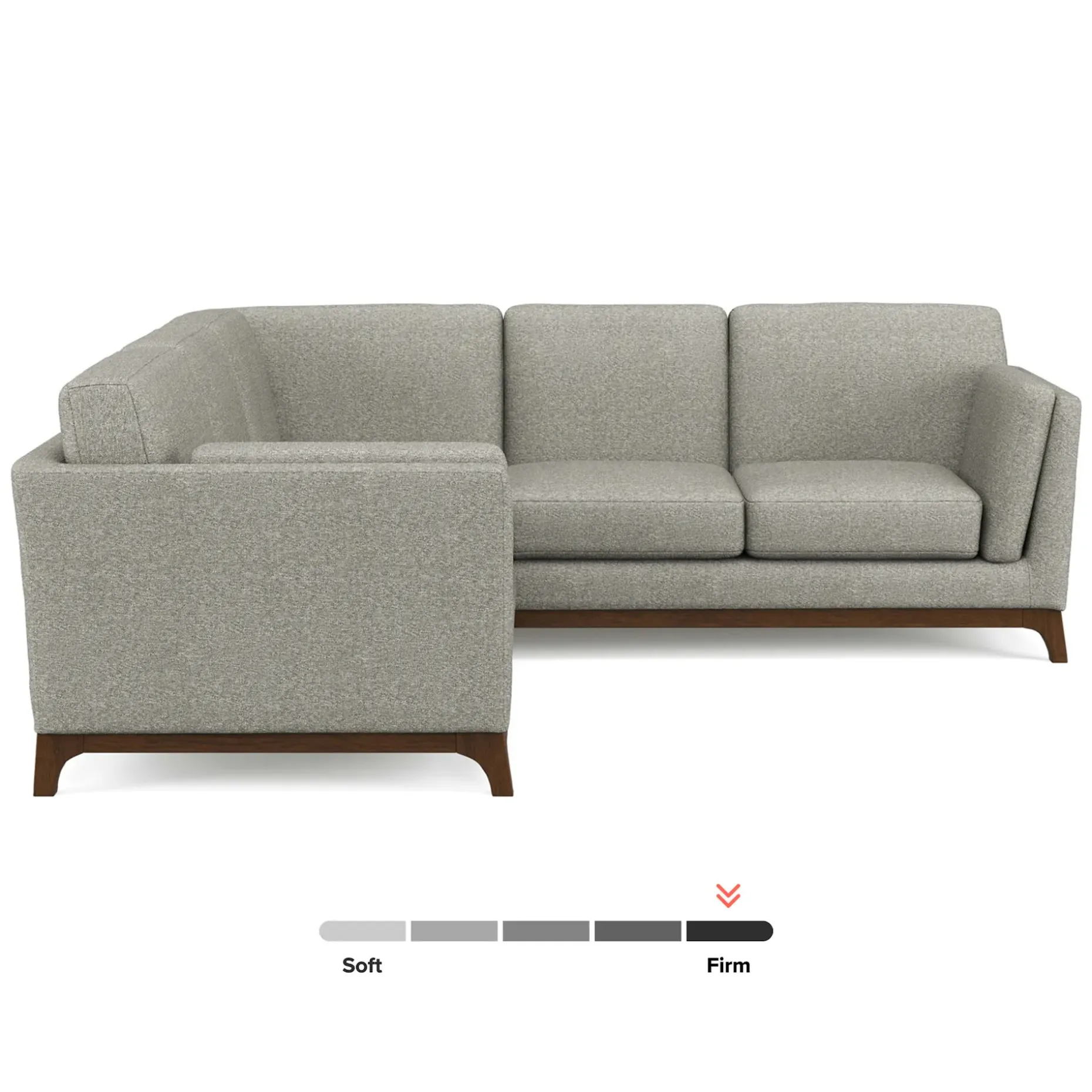 Ceni 88" Corner Sectional - Quarry Gray
