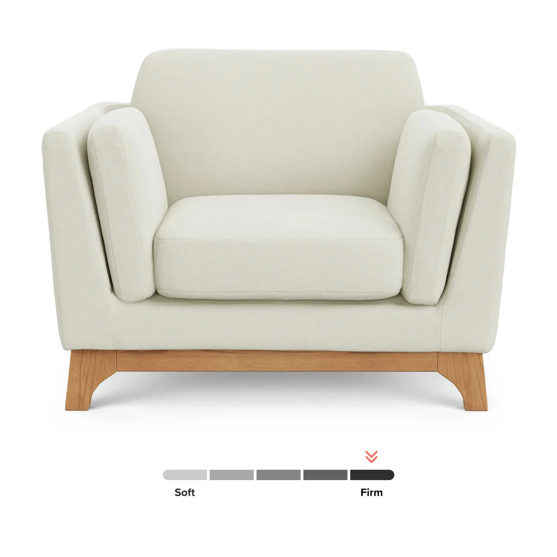 Ceni 39" Lounge Chair - Buckler Ivory