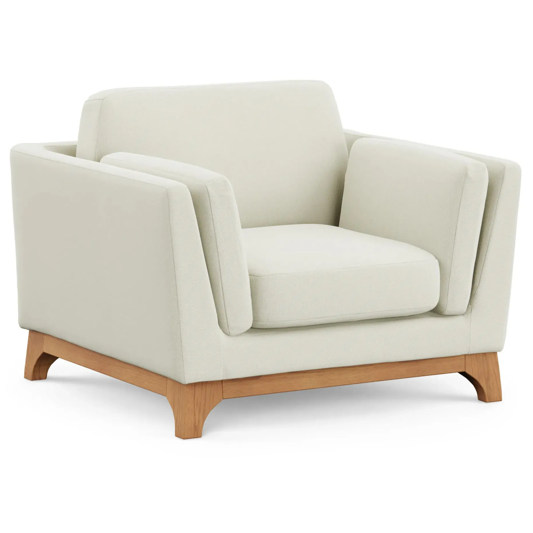 Ceni 39" Lounge Chair - Buckler Ivory