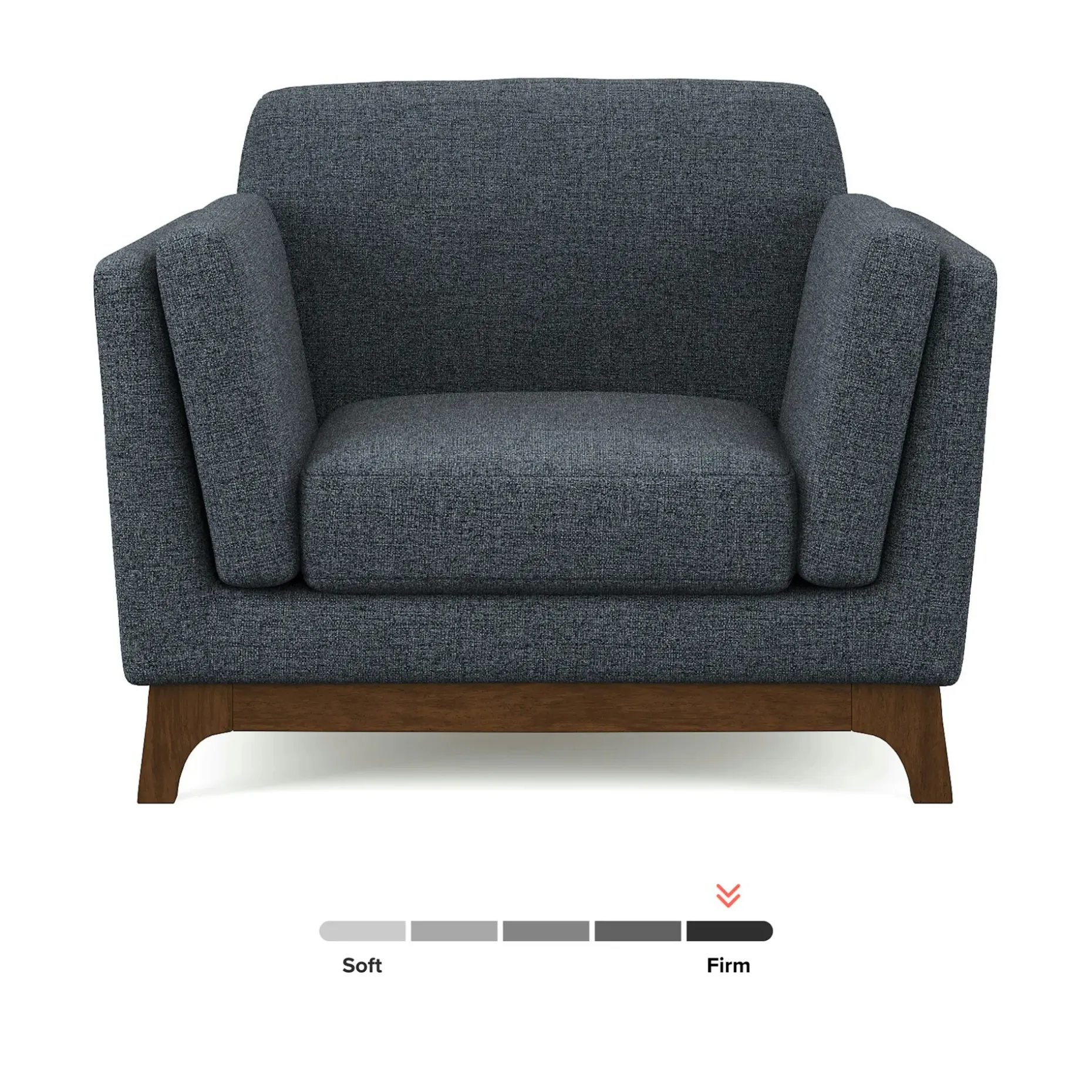 Ceni 39" Lounge Chair - Denim Blue