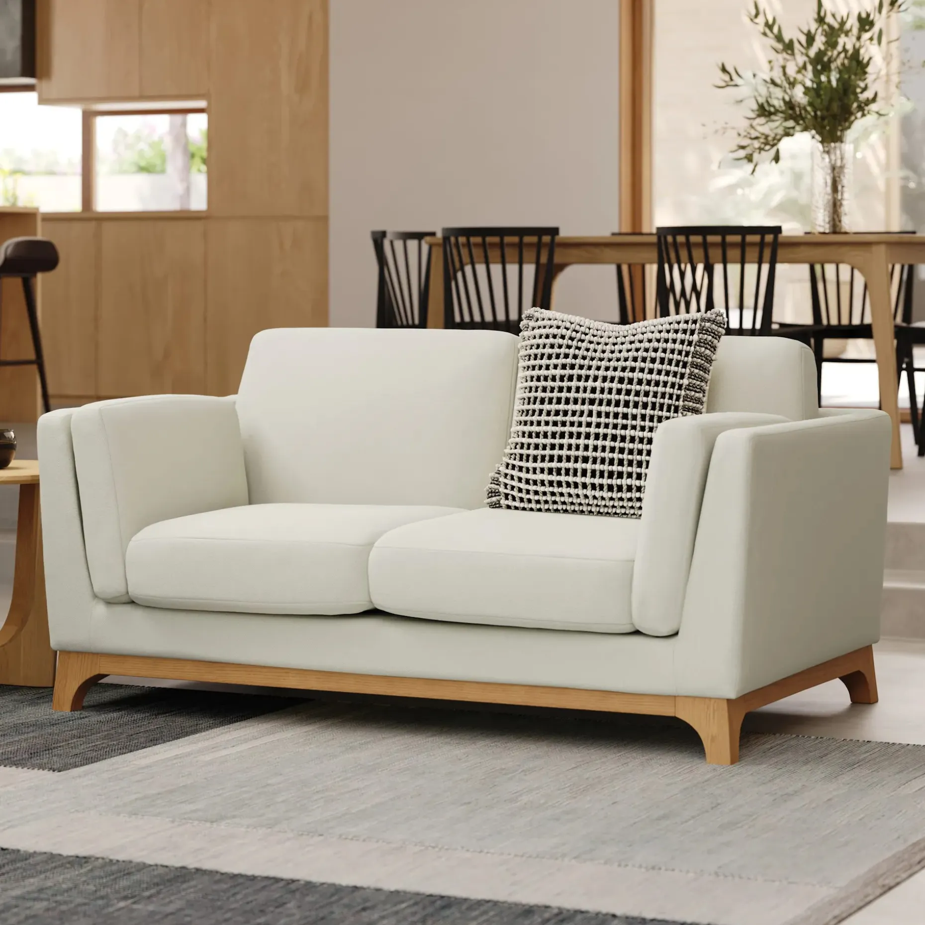 Ceni 61" Loveseat - Buckler Ivory