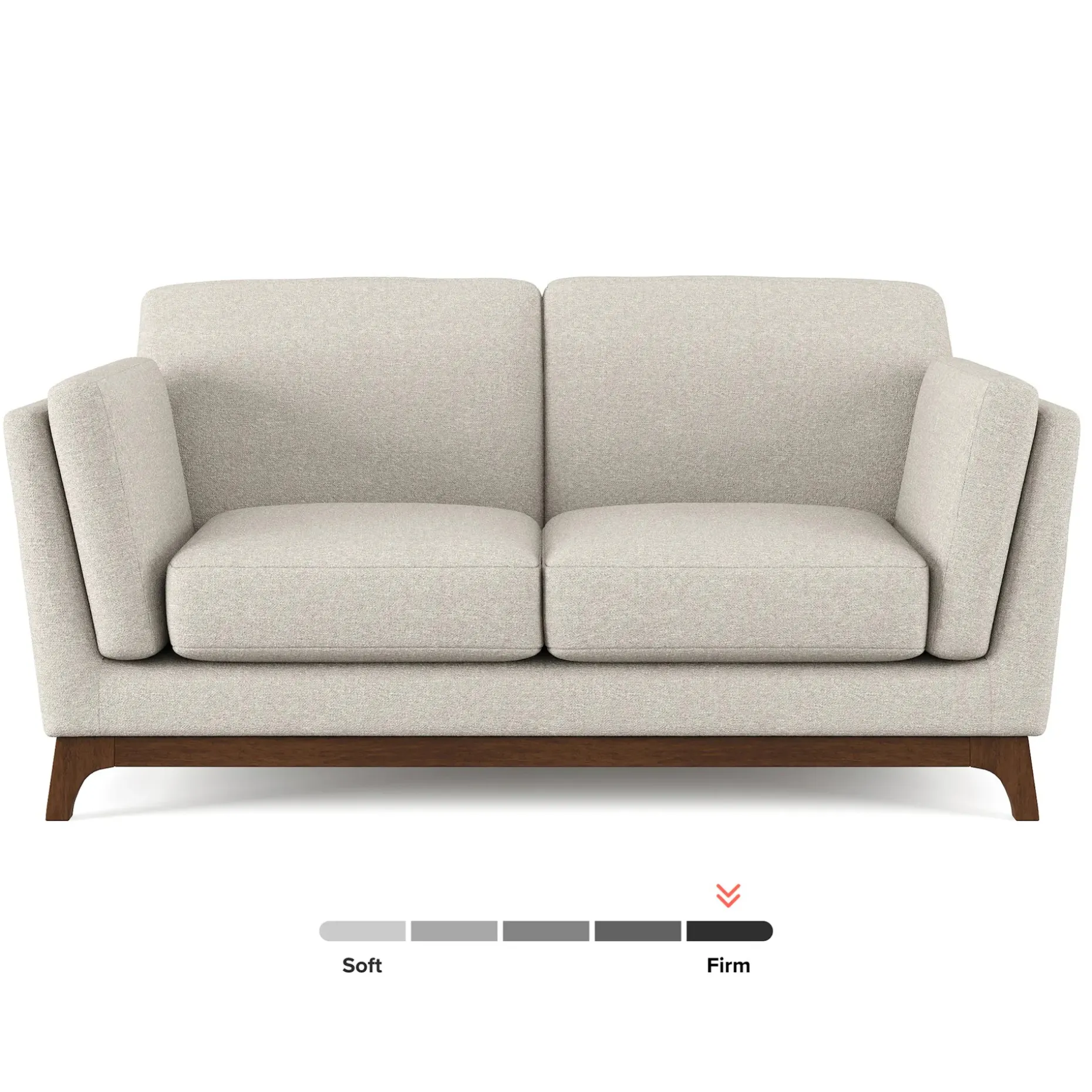 Ceni 61" Loveseat - Chalk Gray