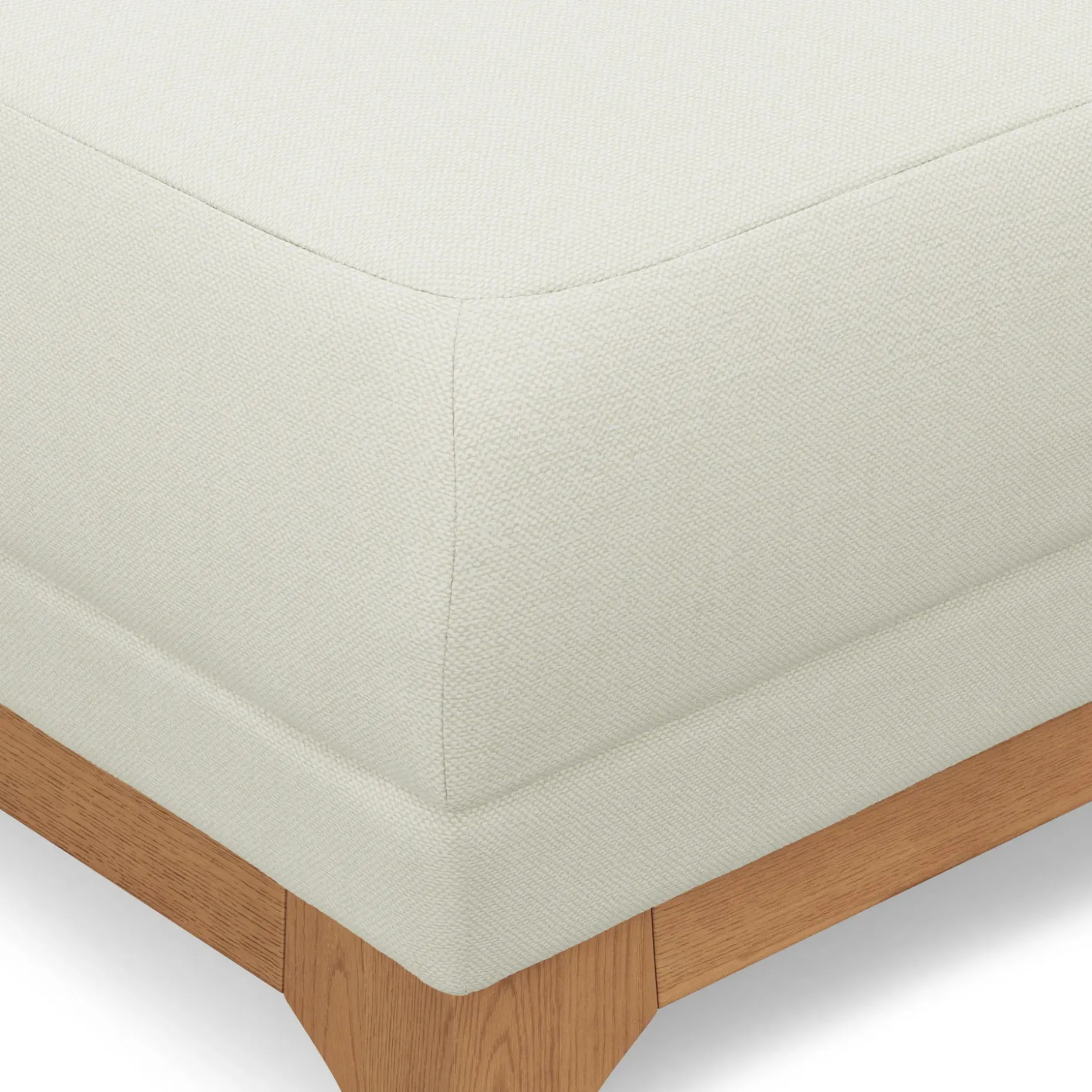 Ceni 35" Ottoman - Buckler Ivory