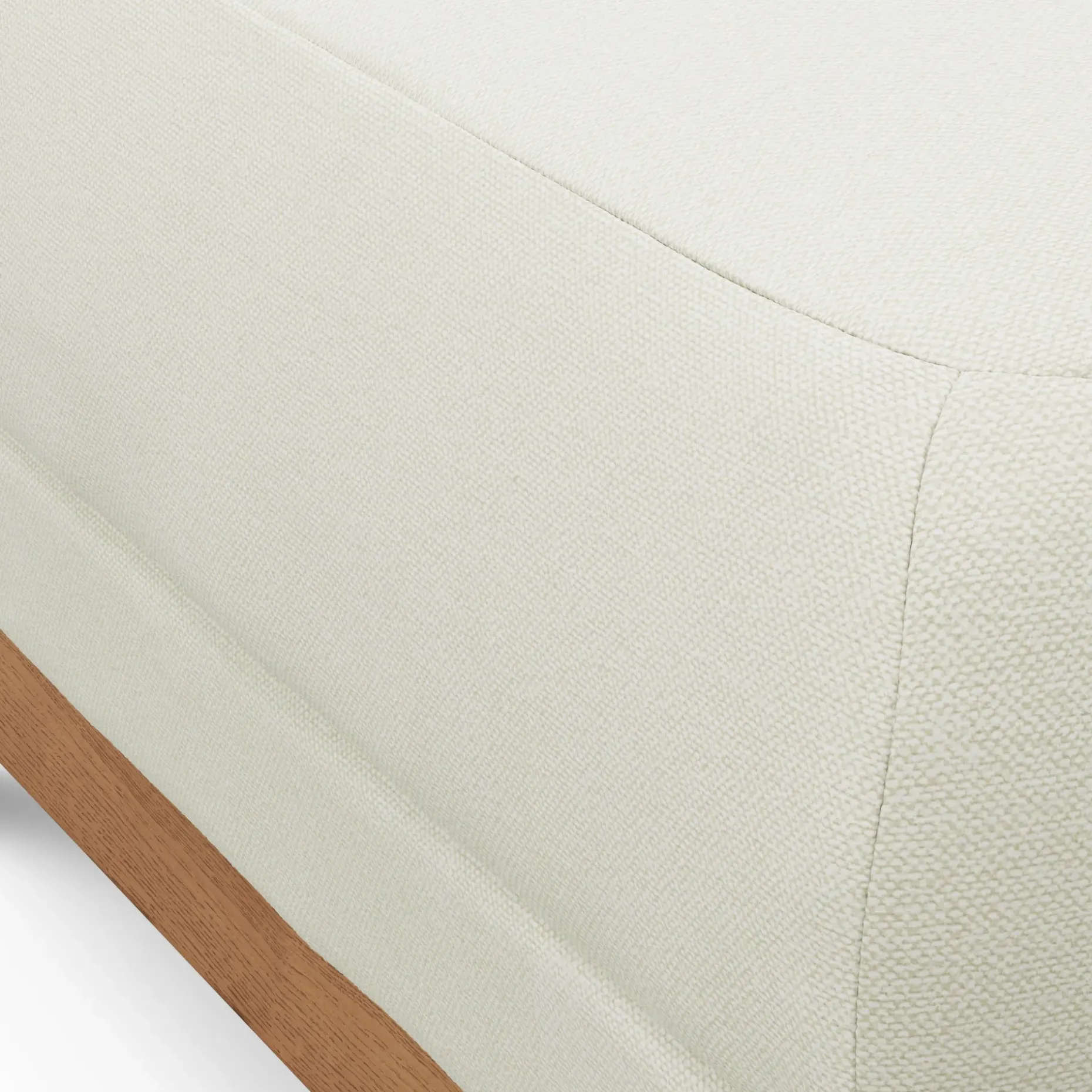 Ceni 35" Ottoman - Buckler Ivory