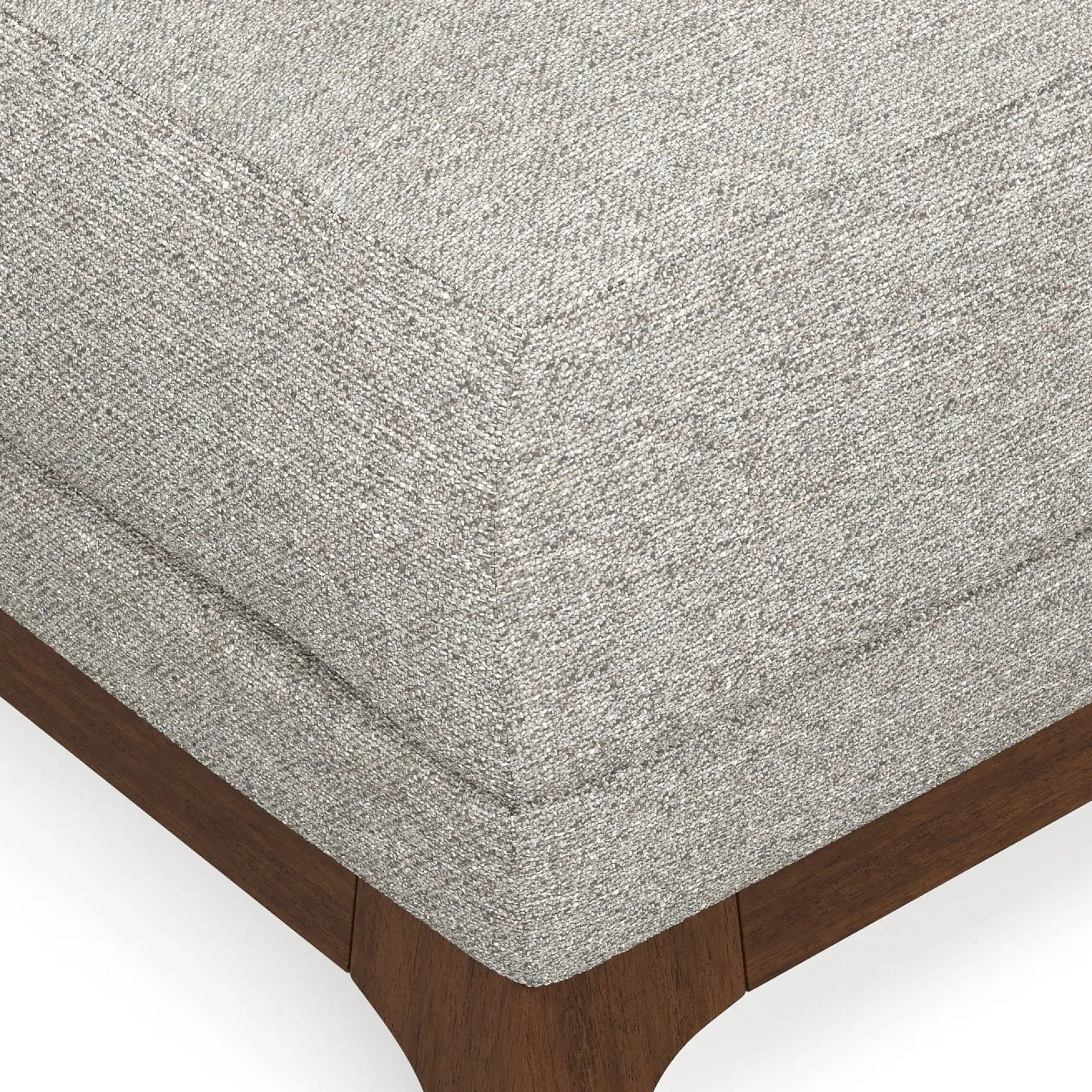 Ceni 35" Ottoman - Quarry Gray