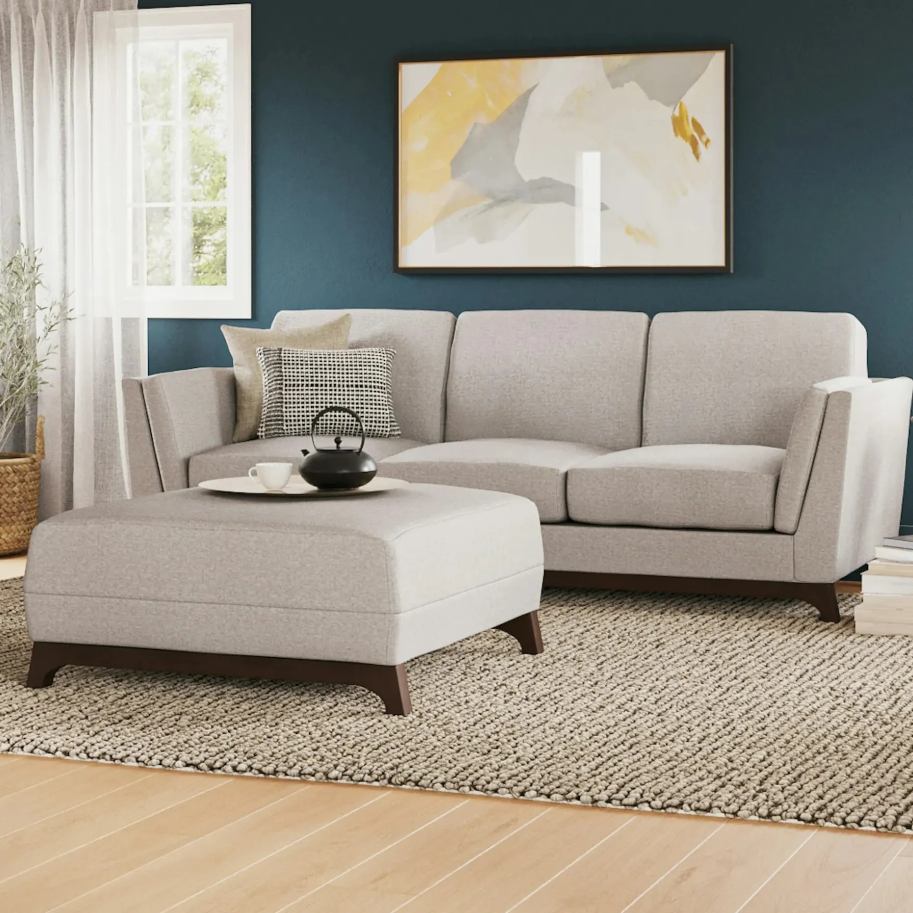 Ceni 83" Sofa - Chalk Gray