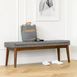 Chantel 56" Bench - Volcanic Gray