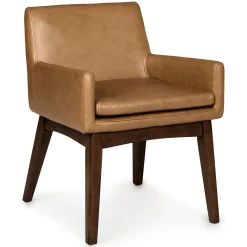 Chantel Leather Dining Armchair - Toscana Tan