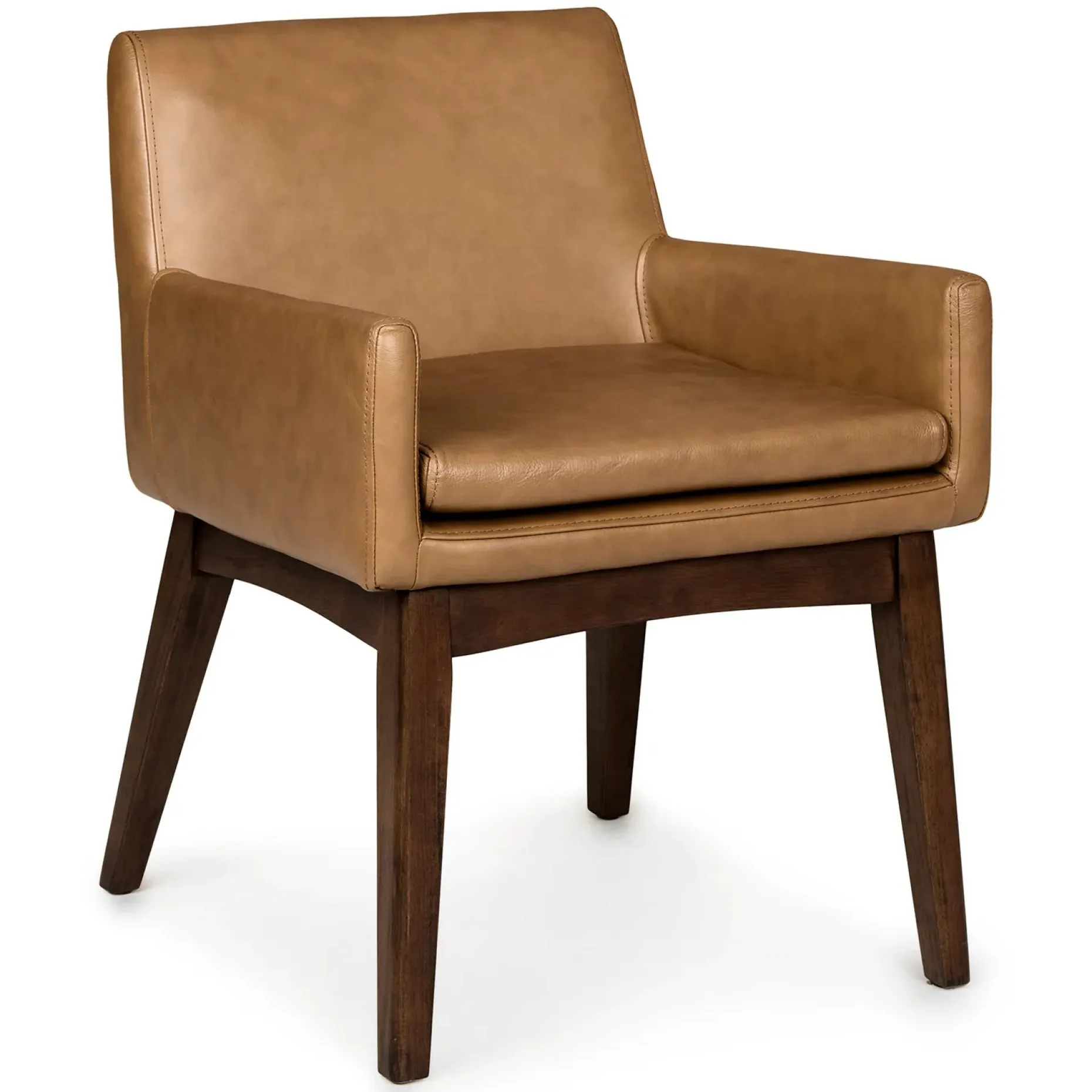 Chantel Leather Dining Armchair - Toscana Tan