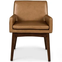 Chantel Leather Dining Armchair - Toscana Tan