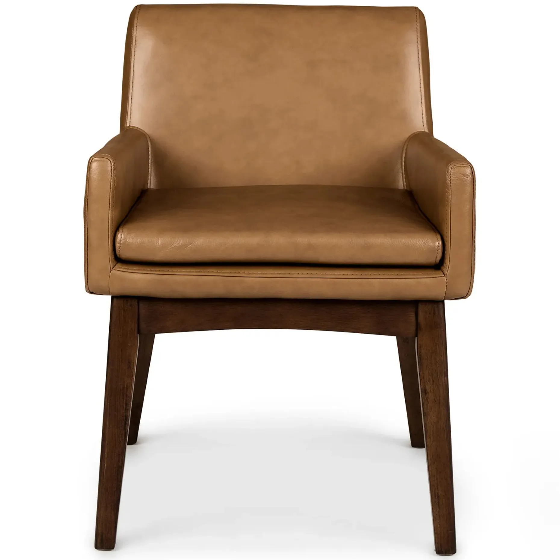 Chantel Leather Dining Armchair - Toscana Tan