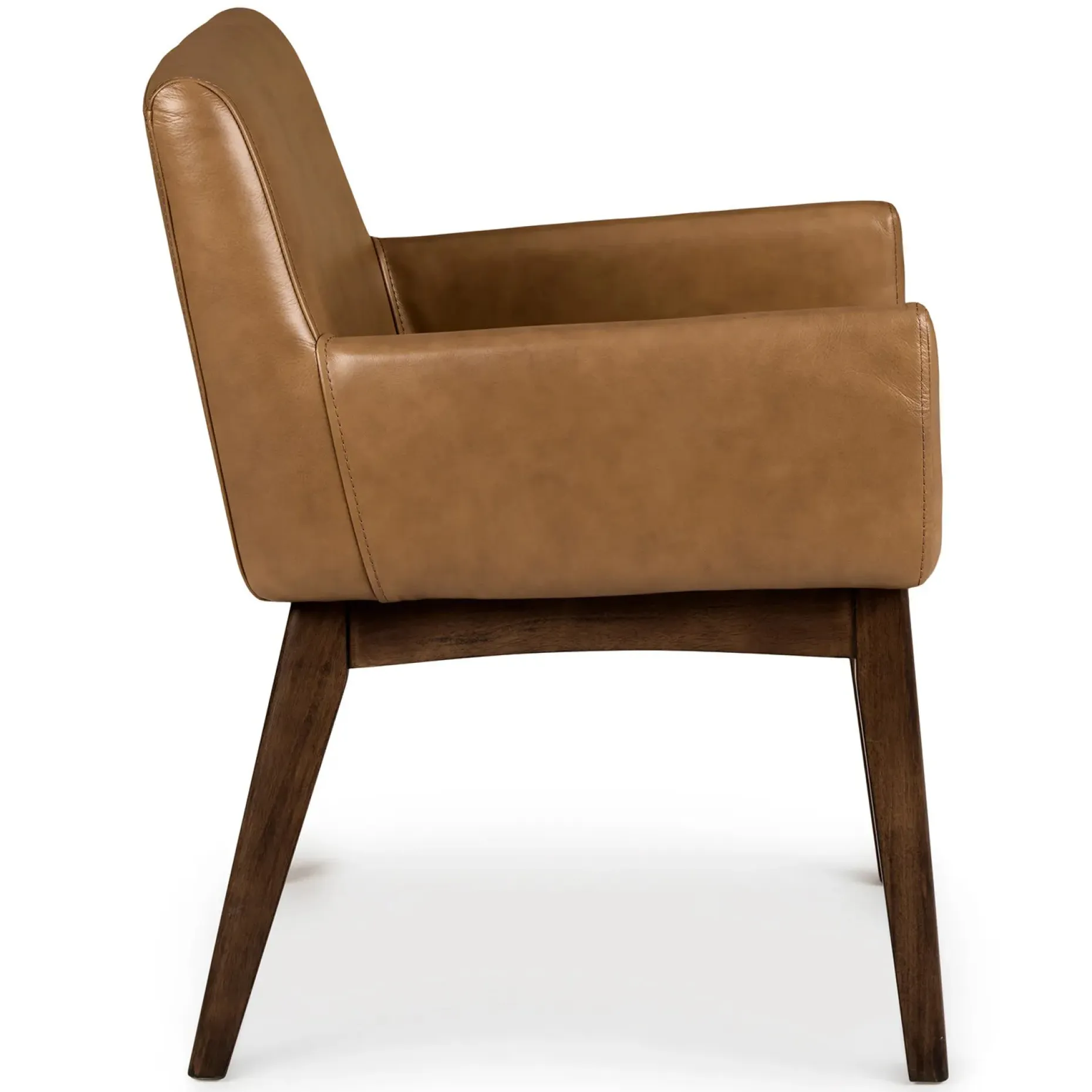 Chantel Leather Dining Armchair - Toscana Tan