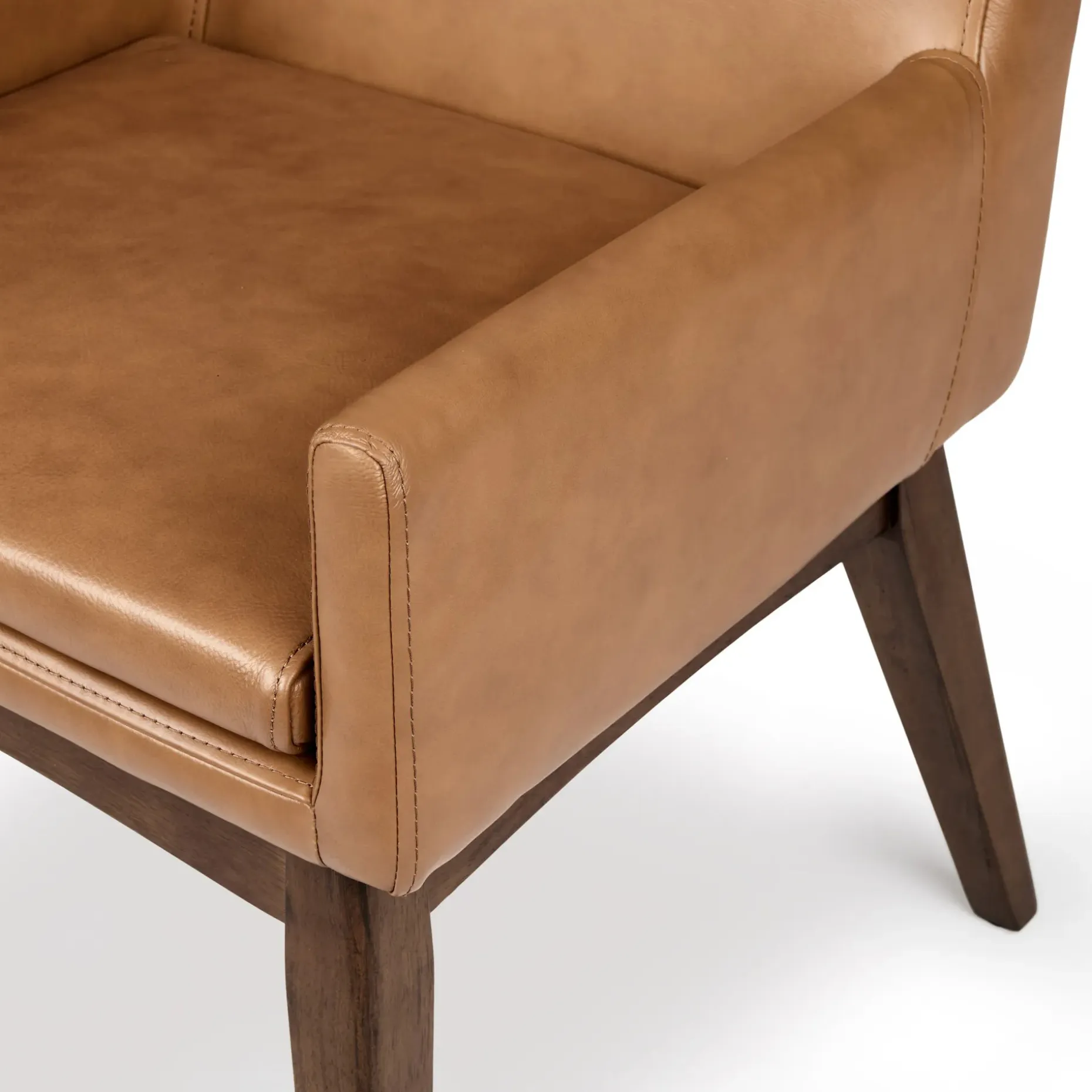 Chantel Leather Dining Armchair - Toscana Tan