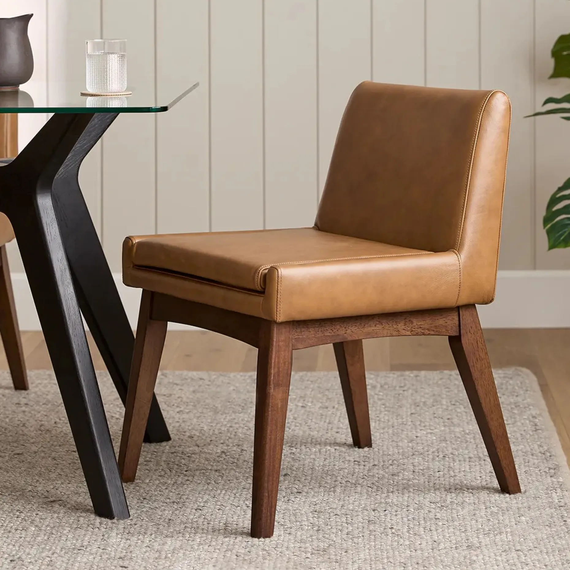 Chantel Leather Dining Chair - Toscana Tan