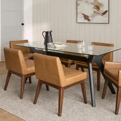 Chantel Leather Dining Chair - Toscana Tan