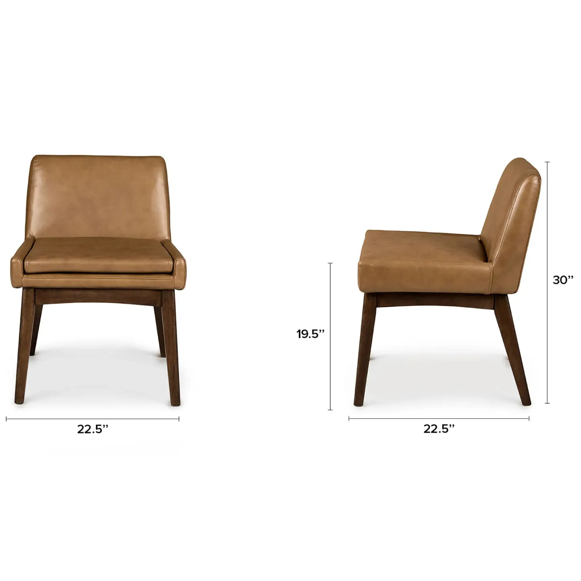 Chantel Leather Dining Chair - Toscana Tan