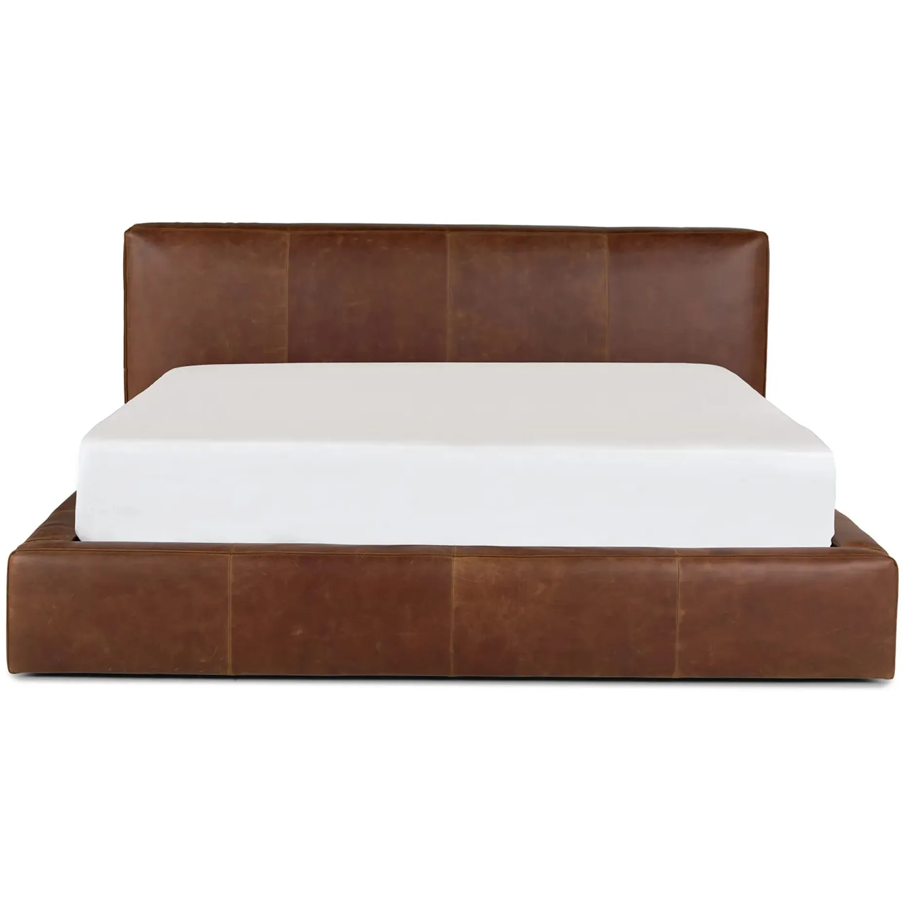 Cigar King Leather Storage Bed - Rawhide Brown