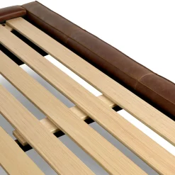 Cigar King Leather Storage Bed - Rawhide Brown