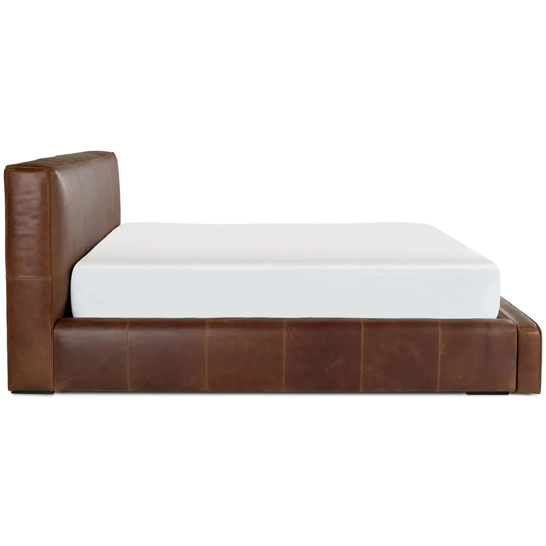 Cigar King Leather Storage Bed - Rawhide Brown