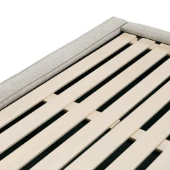 Cigar King Upholstered Storage Bed - Birch Ivory