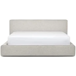 Cigar King Upholstered Storage Bed - Birch Ivory