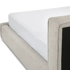 Cigar King Upholstered Storage Bed - Birch Ivory