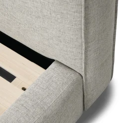 Cigar King Upholstered Storage Bed - Birch Ivory