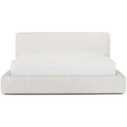Cigar King Upholstered Storage Bed - Ankara Ivory