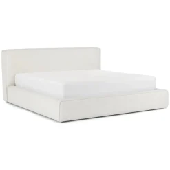 Cigar King Upholstered Storage Bed - Ankara Ivory