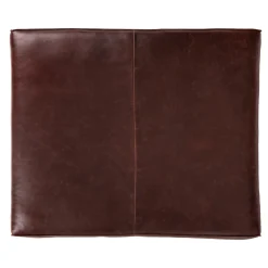 Cigar 47" Leather Ottoman - Indiana Brown