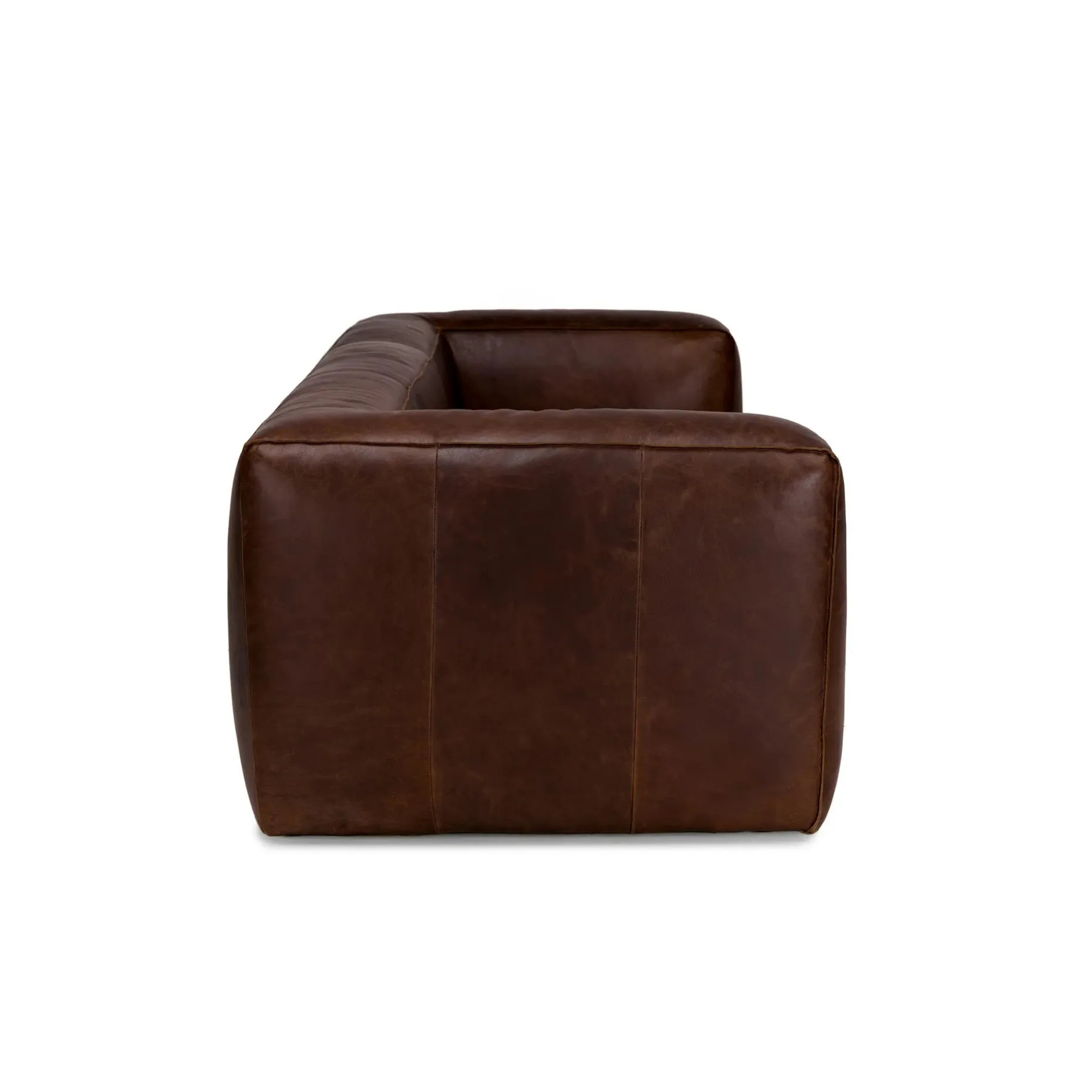 Cigar 92" Leather Sofa - Indiana Brown