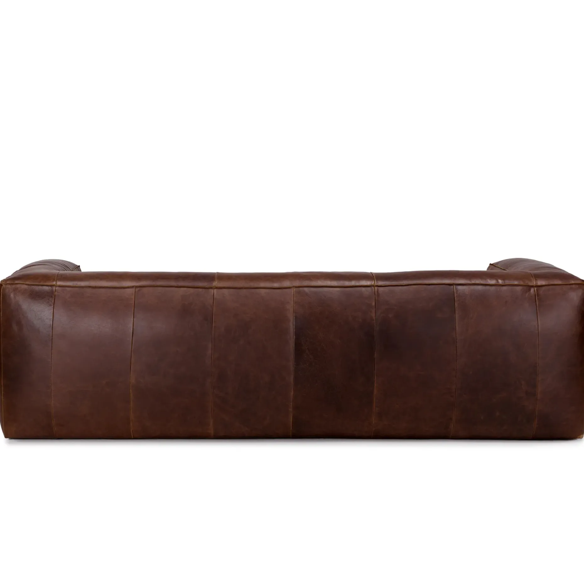Cigar 92" Leather Sofa - Indiana Brown