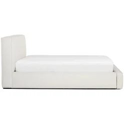 Cigar Queen Upholstered Storage Bed - Ankara Ivory