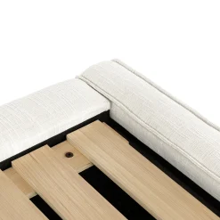Cigar Queen Upholstered Storage Bed - Ankara Ivory