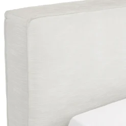 Cigar Queen Upholstered Storage Bed - Ankara Ivory