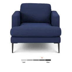 Cillian 36.5" Lounge Chair - Ratine Navy
